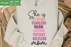 Mothers day SVG | Mom Word Art | Words of kindness for mom Product Image 4