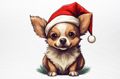 Christmas Dog Sublimation Clipart PNG Product Image 4