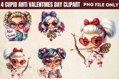 Cupid Anti Valentines Day Clipart PNG Product Image 1