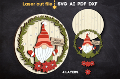 Christmas Signs Bundle SVG laser cut files for Glowforge Product Image 4