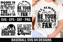 Baseball SVG Design - I ll always be your biggest fan Product Image 1