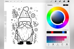 100 Procreate Christmas Gnome Stamp Brushes Product Image 5