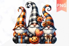 Halloween Gnome And Pumpkin Sublimation - Clipart PNG Bundle Product Image 5