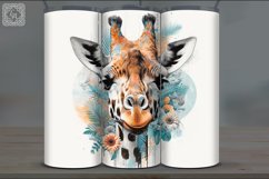 4 Giraffe Tumbler Sublimation, 20 oz Tumbler Wrap Product Image 2