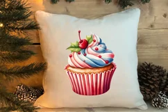 Watercolor Christmas Cakes Clipart, Christmas Clipart Product Image 4