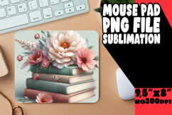 Cozy Mouse Pad Sublimation Ideas, Books Product Image 1