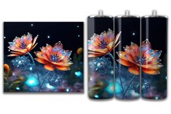 3d Flower Sublimation Tumbler | 3d Sublimation Tumbler Wrap Product Image 3