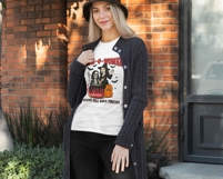 Hell-O-Women PNG, Retro Halloween Png, Spooky Witch Skeleton Product Image 3