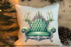 Cozy Green christmas Clipart Sublimation, Christmas PNG Product Image 4