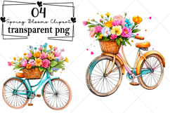 Spring Blooms Clipart Watercolor PNG Product Image 1