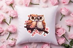 Chibi Owl Valentines Day Clipart and Stickers, Valentines PN Product Image 4