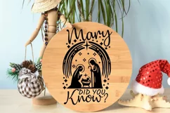 Mary Did You Know Svg, Christian Christmas Svg, Nativity Svg Product Image 4