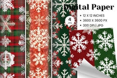Snowflake Bokeh Sparkle Christmas Background Backdrop_5 Product Image 1
