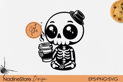 Halloween skeleton baby, Svg File For Cricut. PNG. Product Image 1