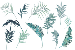 Palm leaves vector seamless pattern Product Image 4