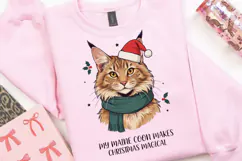 Maine Coon Christmas PNG, My Maine Coon Makes Christmas Product Image 2