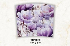 Crocuses Flower Tumbler Wrap | Flower Tumbler Sublimation Product Image 4