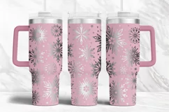 Tumbler laser svg| 40oz Tumbler Christmas Snowflakes wrap Product Image 4