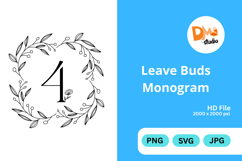 Leave Buds Monogram Product Image 1