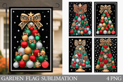 Christmas Tree Garden Flag. Merry Christmas Garden Flag Product Image 1
