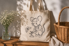 Cottagecore Mouse Clipart PNG SVG Product Image 2