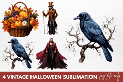 Vintage Halloween Sublimation Clipart Product Image 1