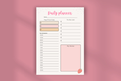 Minimal Daily Planner Clean &amp; Modern Canva Template Product Image 4