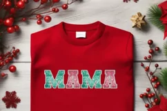 Mama PNG, Embroidery Letters for To My Mom Product Image 2
