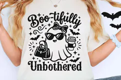 Boo-tifully Unbothered Svg, Sassy Halloween Svg, Ghost Svg. Product Image 5