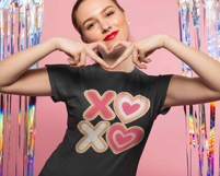 Valentine XOXO Yarn Png, Valentine Png, Vday Preppy Png Product Image 2