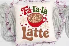 Fa La La Latte Svg, Latte Lover Svg, Cozy Christmas Svg. Product Image 4