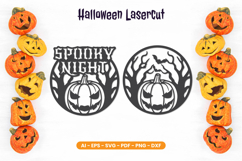 Halloween Lasercut - Halloween Sign Product Image 1