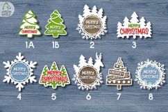 Christmas door sign bundle Laser cut Christmas svg bundle Product Image 2