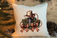 Western Christmas Cowboy Clipart Sublimation, Christmas PNG Product Image 4