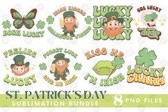 Happy St Patrick&#039;s Day PNG DTF Irish Lucky Beer Bundle Set Product Image 1