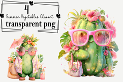 Summer Vegetables Clipart Watercolor PNG Product Image 1