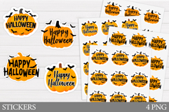 Halloween Pumpkin Sticker. Pumpkin Stickers Printable Product Image 1