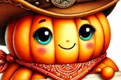 Howdy Pumpkin PNG, Cozy Fall Sublimation Download, Vintage Product Image 3