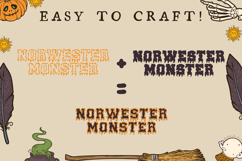 Norwester Monster - Font Duo Regular &amp; Outline Dripping Product Image 3