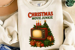 Christmas Movie Junkie Sublimation,Christmas Png Product Image 4