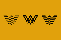 AW or WA Initial Monogram Logo Variations Product Image 3