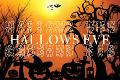 Birdsun Halloween Stacked Monogram Font for Spooky Design Product Image 3