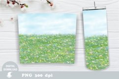 Wildflowers Tumbler design, Skinny Tumbler Sublimation Product Image 1
