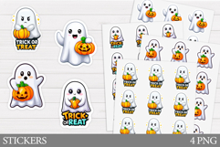 Ghost Sticker Printable. Halloween Sticker Design Product Image 1