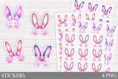 Bunny Ears Sticker Design. Bunny Sticker Printable Product Image 1