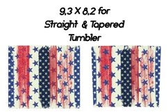 4th of july sublimation tumbler, 20 oz skinny tumbler Product Image 2