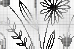Summer Garden Flowers Cross Stitch, Easy Xstitch Chart Product Image 4