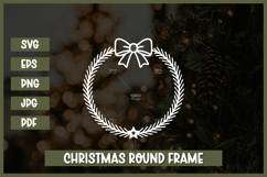 Floral Wreath SVG, Christmas wreath svg Product Image 1