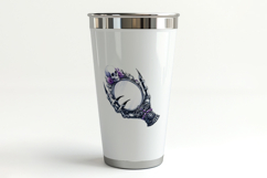 Gothic Skeleton Hand Holding Mirror Halloween PNG Product Image 3