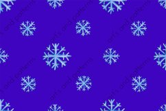 Watercolor Christmas pattern with snowflakes Product Image 2